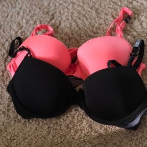 VS NWT Dream Angels Uplift Demi Bras 32B
